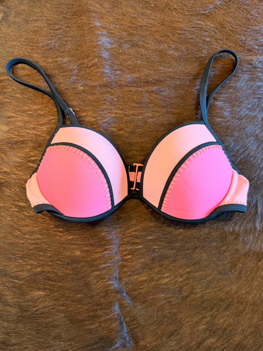 Victoria's Secret Pink and Light Pink Push-Up Bikini Top